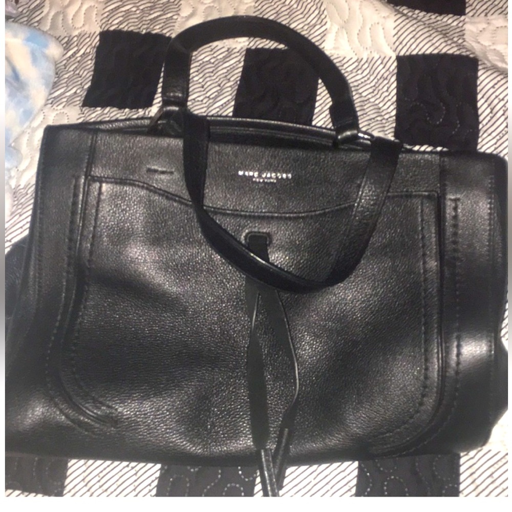 Marc Jacob’s Pebbled Leather Black Tote Bag! Like New!!